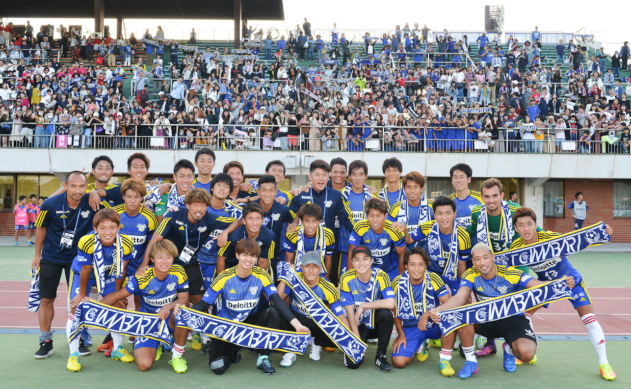 白濱亜嵐、関口メンディー、中務裕太、片寄涼太＠「FC今治vs東京武蔵野シティFC戦」