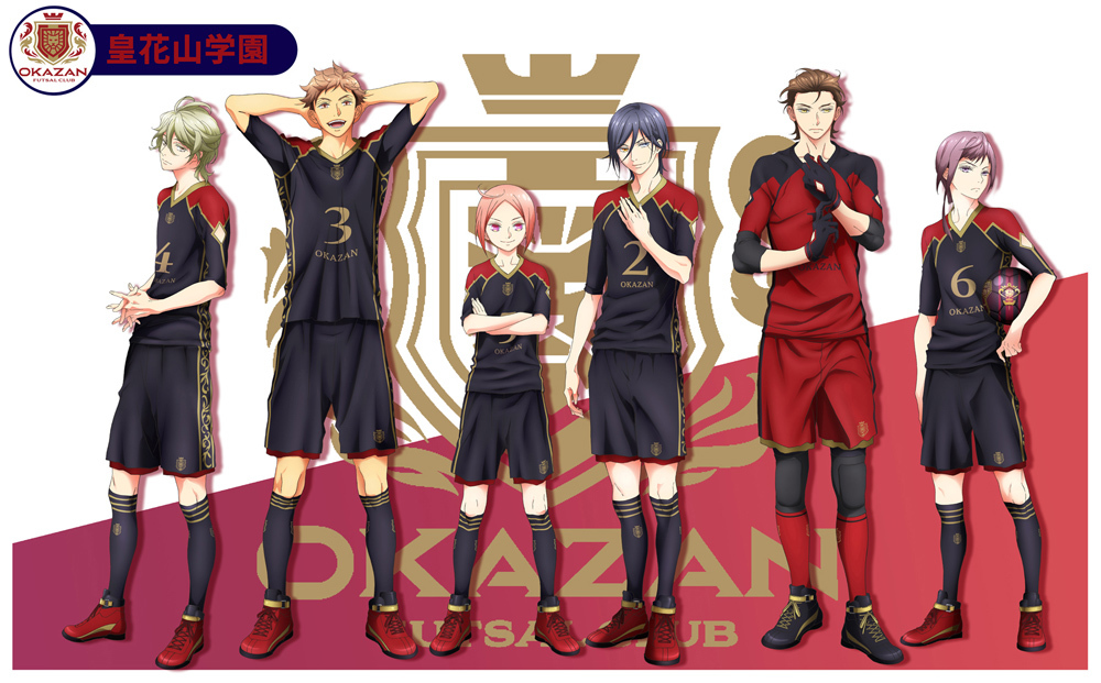 皇花山学園選手イラスト (C)FUTSAL BOYS!!!!! ORIGINAL WORK