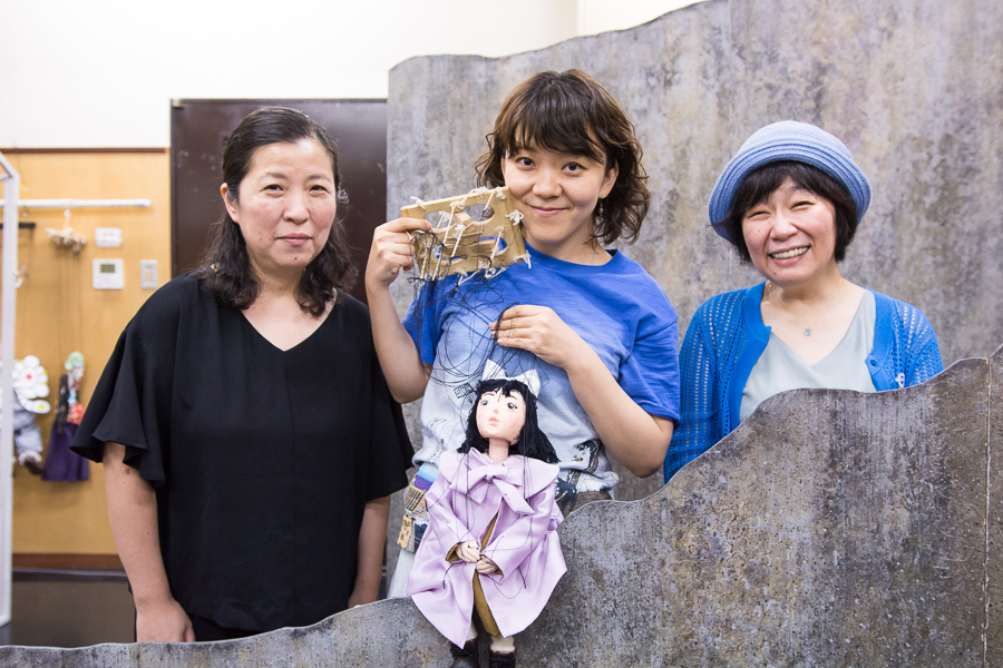 左から、鶴澤津賀榮、王子菜摘子、園田容子。