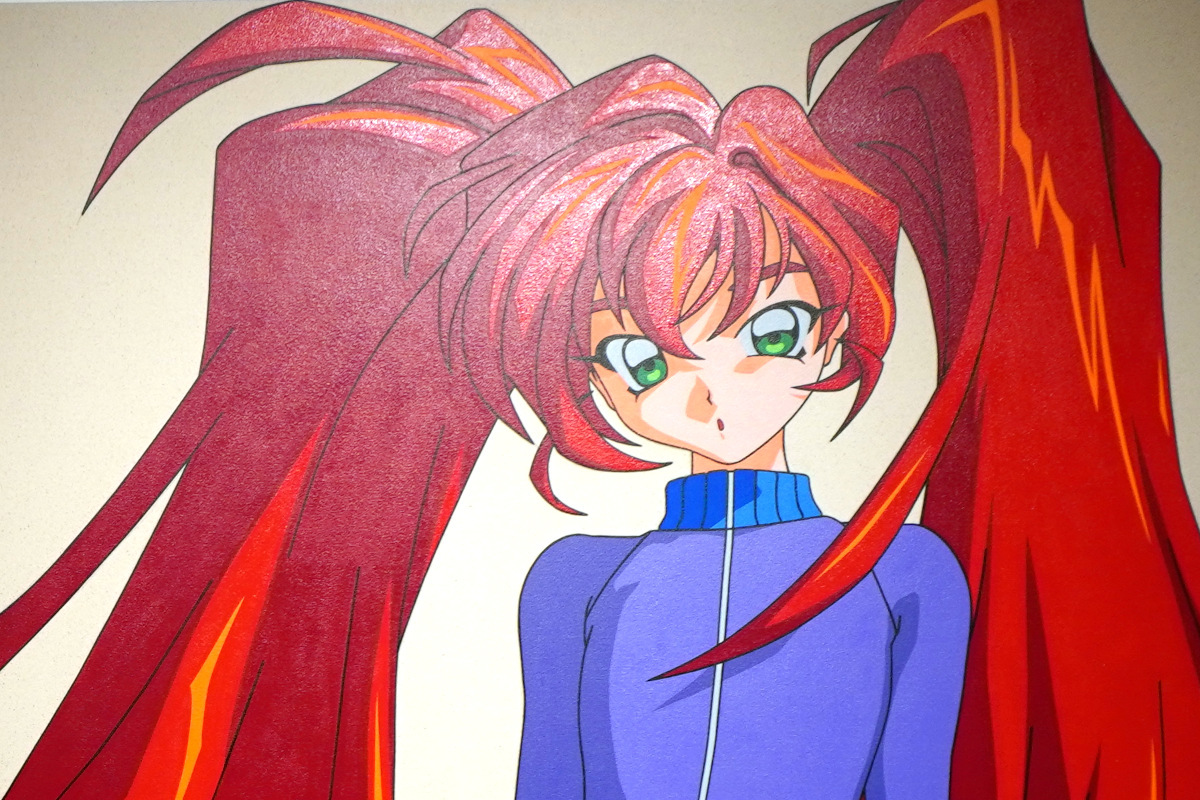 1990年代のアニメーションのイメージを投影した「絵画」作品である “form”