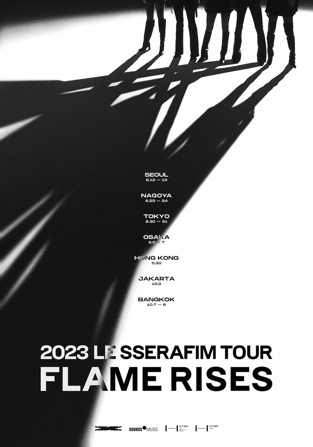 『2023 LE SSERAFIM TOUR ‘FLAME RISES’』　(P)&(C) SOURCE MUSIC