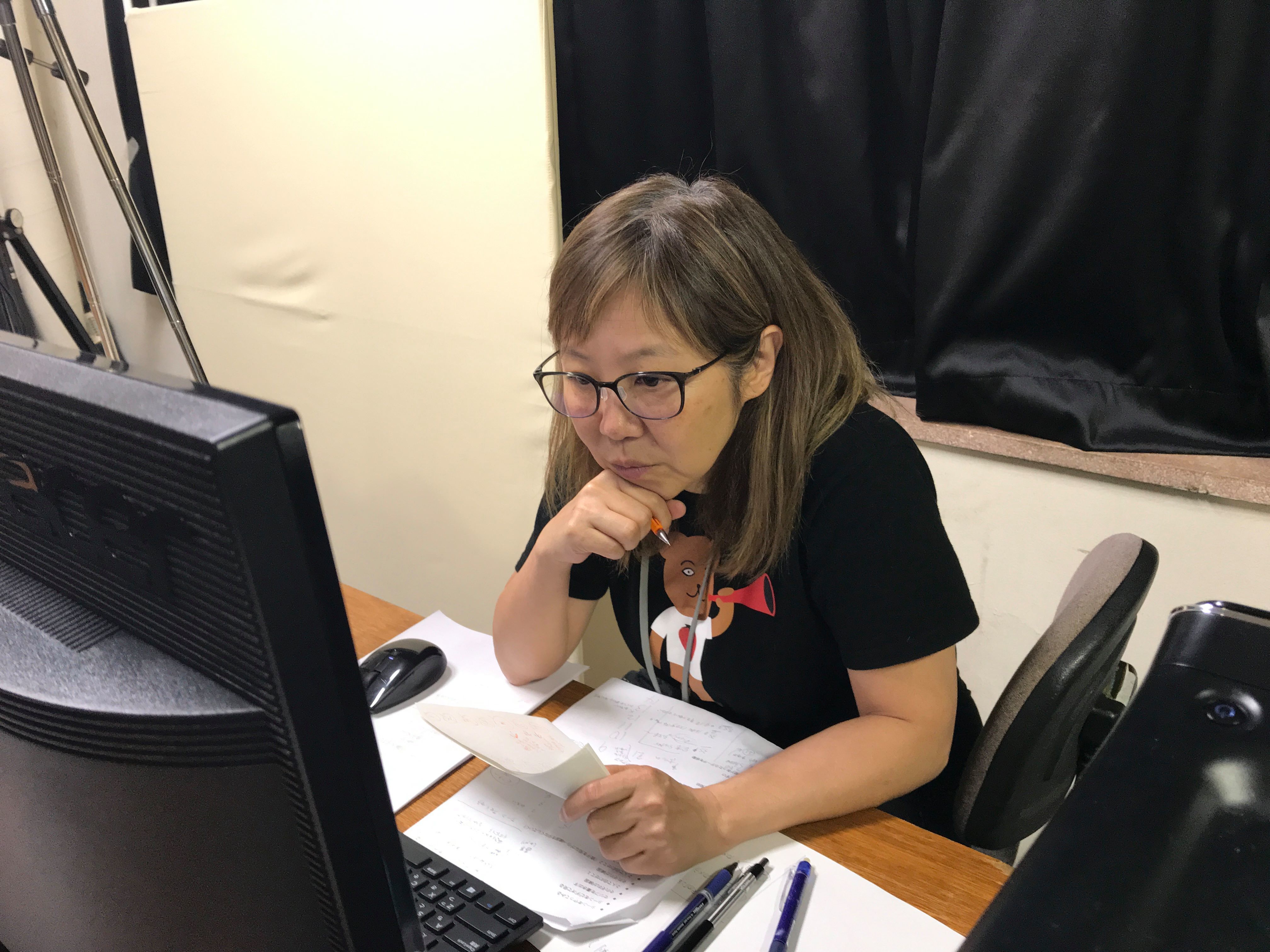 東京大学駒場キャンパスにてインプロの実験中