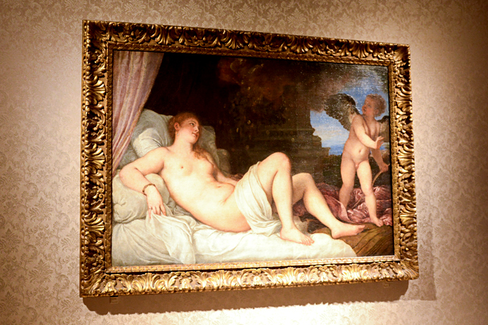 ティツィアーノ・ヴェチェッリオ《ダナエ》1544-46 年頃、ナポリ、カポディモンテ美術館