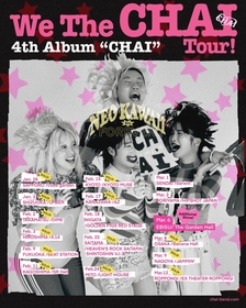 CHAI、ラストツアーの追加公演を恵比寿ザ・ガーデンホールにて開催決定【コメントあり】