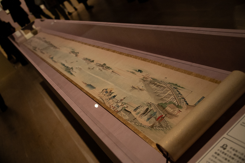 《隅田川両岸景色図巻》文化2年（1805） すみだ北斎美術館　 2月11日（月・祝）まで展示