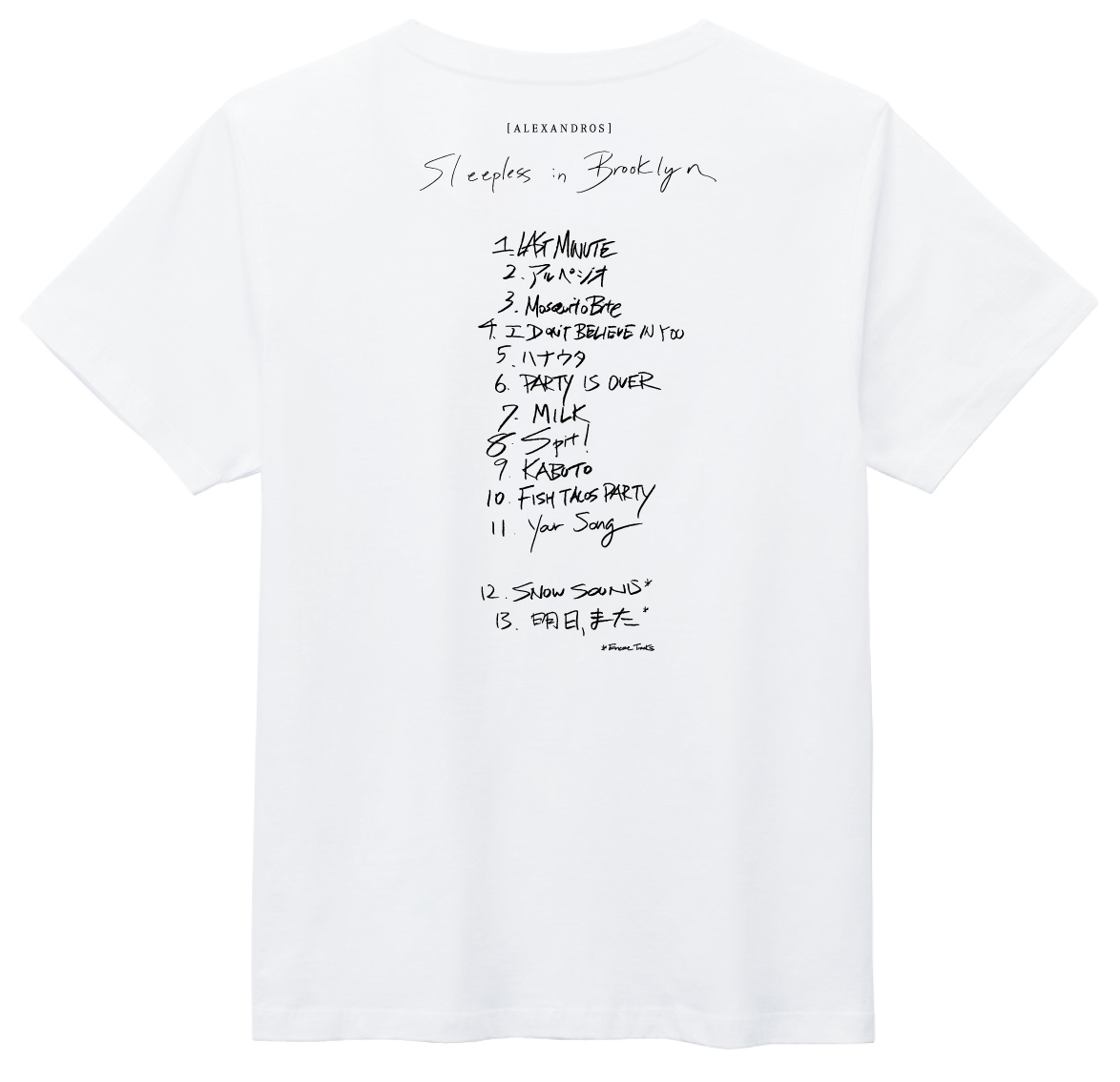 [ALEXANDROS]完全生産限定盤 Tシャツ