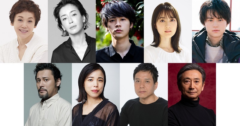 （上段左から）大竹しのぶ、宮沢りえ、成田 凌、生田絵梨花、鈴鹿央士（下段左から）横田栄司、安藤玉恵、勝村政信、山崎 一