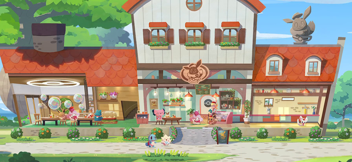 カフェ全景 (C)2020 Pokémon. (C)1995-2020 Nintendo/Creatures Inc./GAME FREAK inc.