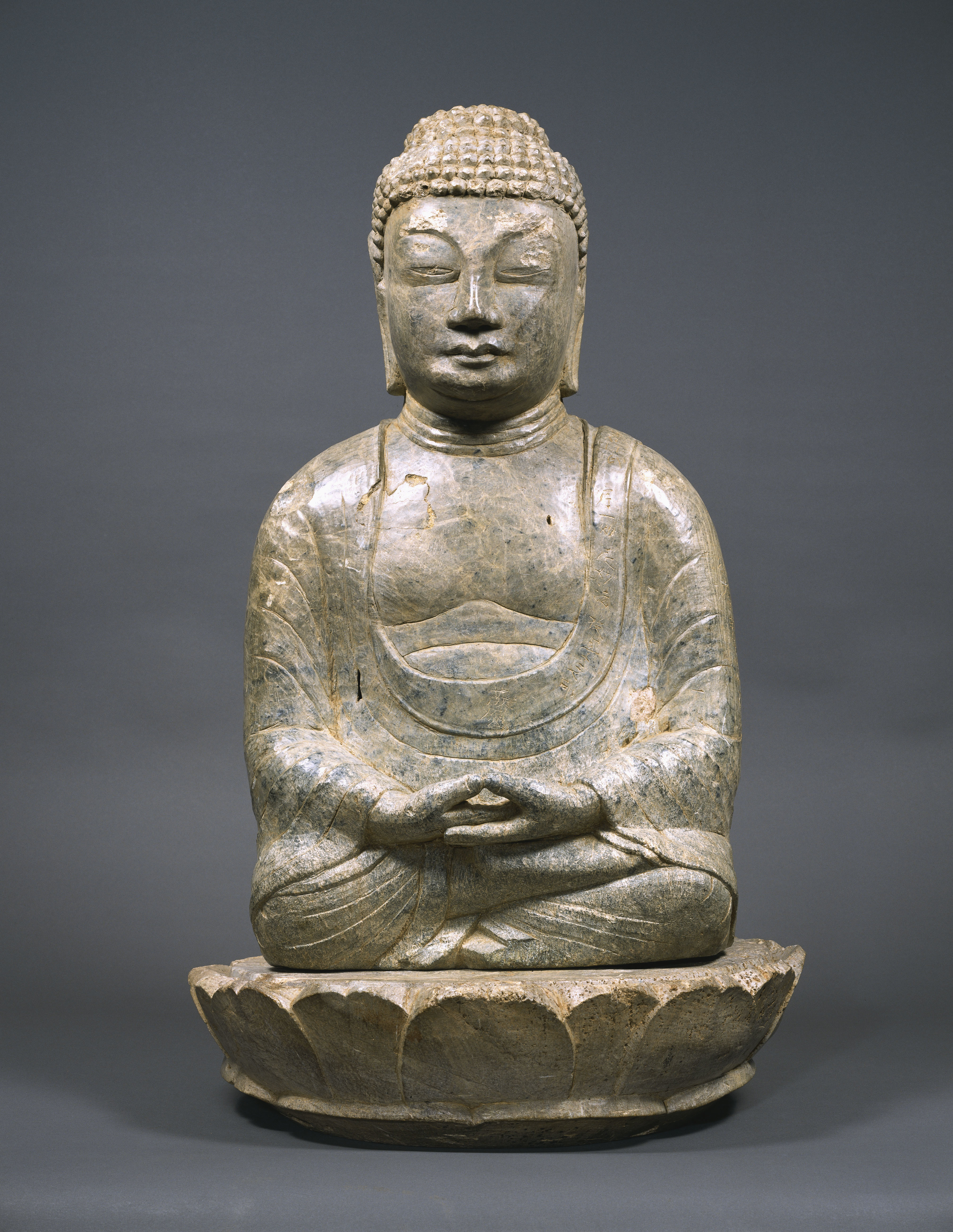 重要文化財 弥勒如来坐像（長崎県鉢形嶺経塚出土） 平安時代 延久3年（1071） 後期