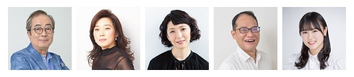 （左から）大和田獏、藤吉久美子、有森也実、中嶋ベン、長野優華