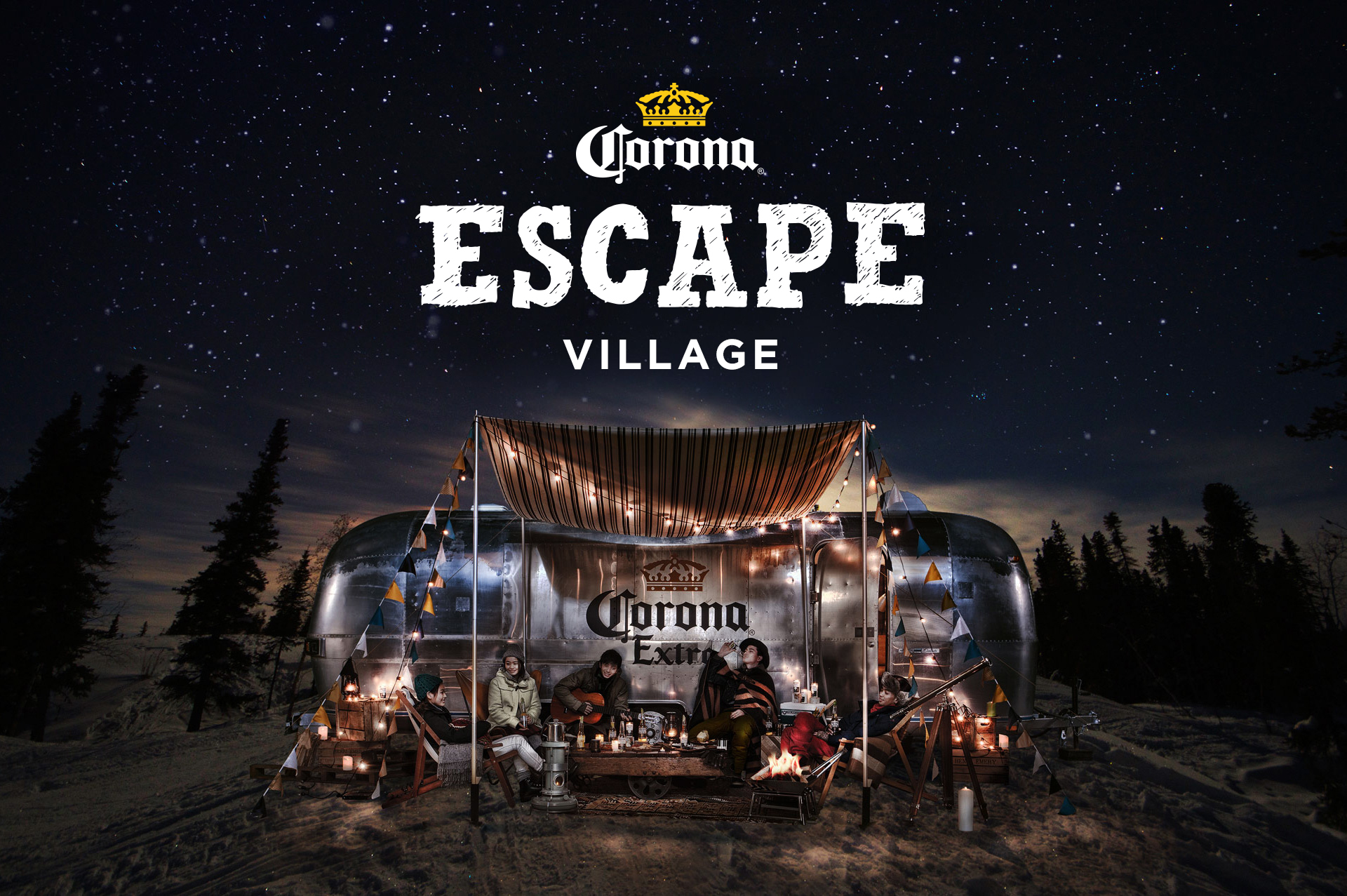 真冬のキャンプイベント「CORONA ESCAPE VILLAGE」