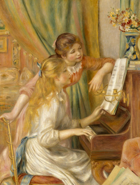 ピアノを弾く少女たち　1892年、油彩／カンヴァス、オルセー美術館