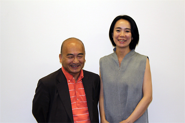 広上淳一（左）と河瀨直美（右）