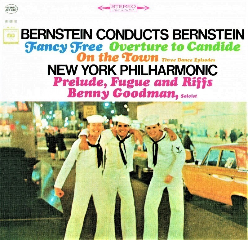 バーンスタインがニューヨーク・フィルを指揮し、『オン・ザ・タウン』などの自作曲を再録音した「バーンスタイン・コンダクツ・バーンスタイン」（1960＆63年録音／輸入盤CD）