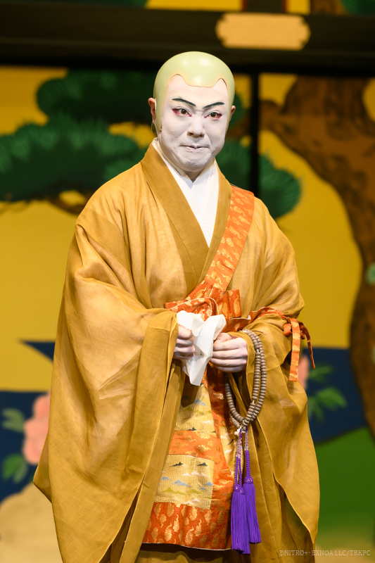 歌舞伎『刀剣乱舞』第二弾で、公暁役を勤める中村鷹之資。鎌倉時代の実朝暗殺を題材にした物語。