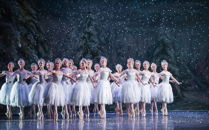 The Nutcracker. Artists of The Royal Ballet as the Snowflakes. 