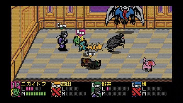 8bitゲーム『ブルーナイト・バトルロワイアル』 （C）2020 林田球･小学館／ドロヘドロ製作委員会
