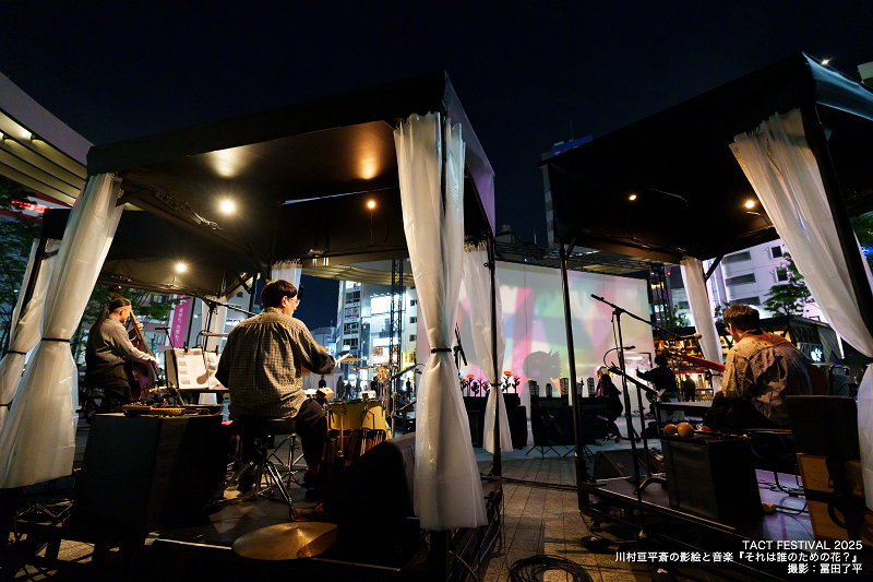 『TACT Festival 2025』より川村亘平斎の影絵と音楽『それは誰のための花？』