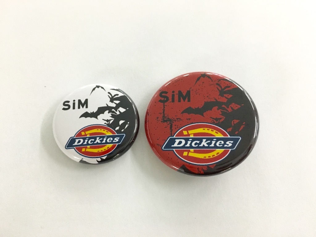 SiM×Dickiesコラボレーション缶バッジ