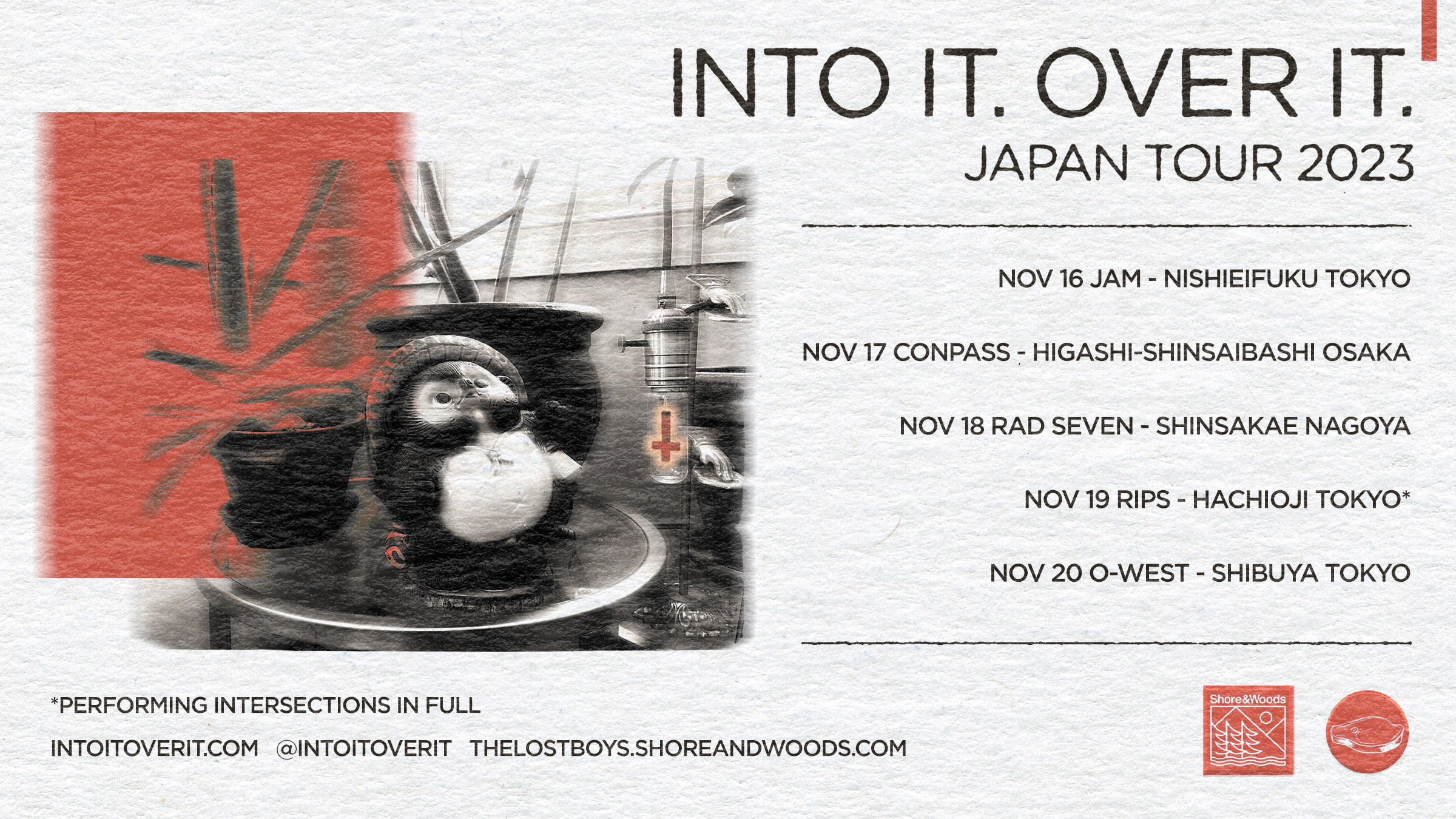 The Lost Boys Present INTO IT.OVER IT. Japan Tour 2023