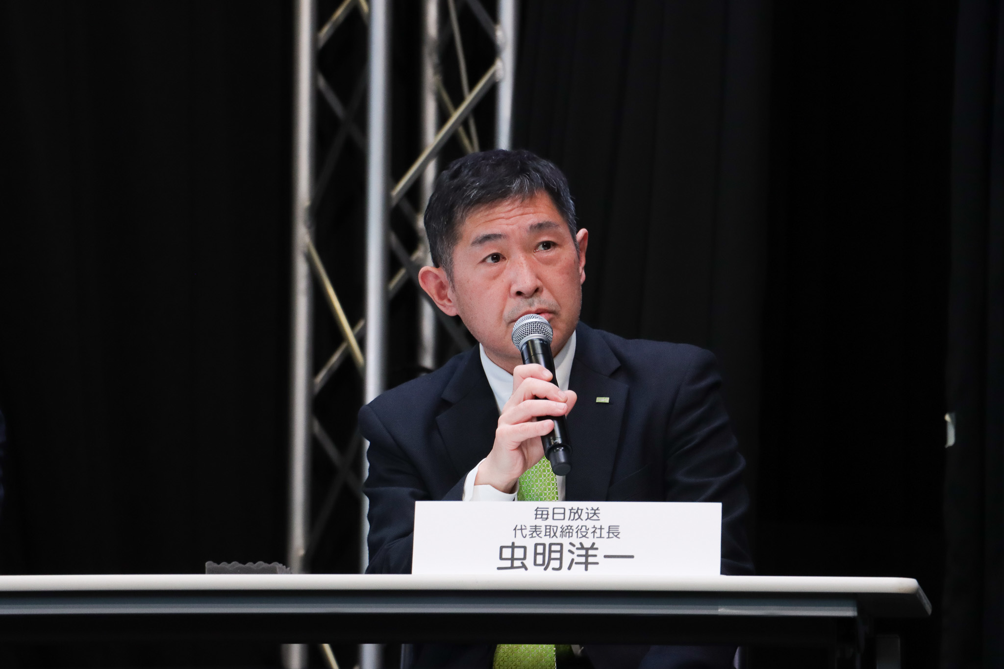 毎日放送 虫明洋一代表取締役社長