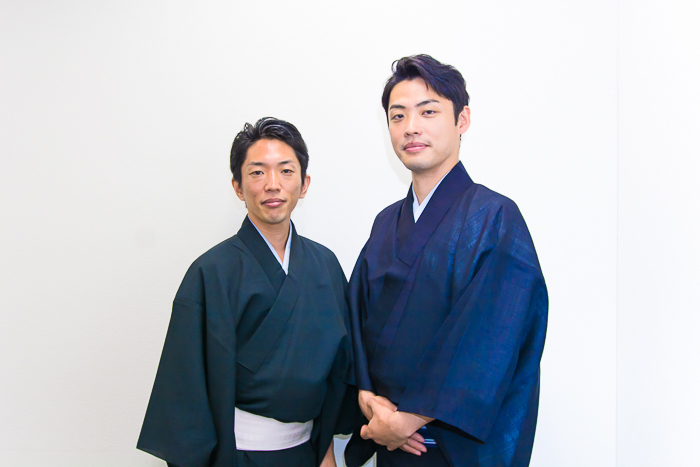 囃子方ユニット『お囃子プロジェクト』（左から）望月左太寿郎、望月秀幸