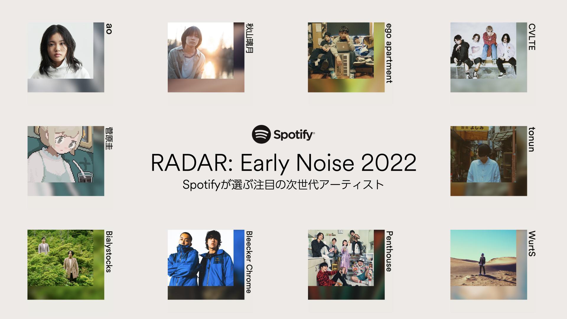 Spotify『RADAR：Early Noise 2022』アーティスト