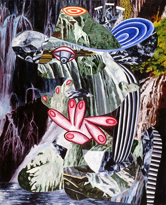 『芸術の浄化』　1990年　キャンヴァスに油彩　徳島県立近代美術館蔵