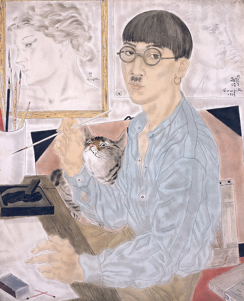 《自画像》 1929年 東京国立近代美術館蔵 / (C) Fondation Foujita / ADAGP, Paris & JASPAR, Tokyo, 2017 E2833