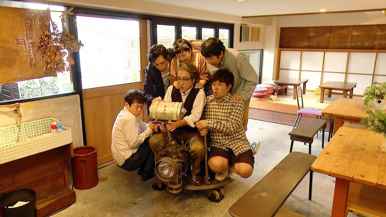 （左から）永野宗典、石田剛太、ムロツヨシ、西村直子、諏訪雅、酒井善史