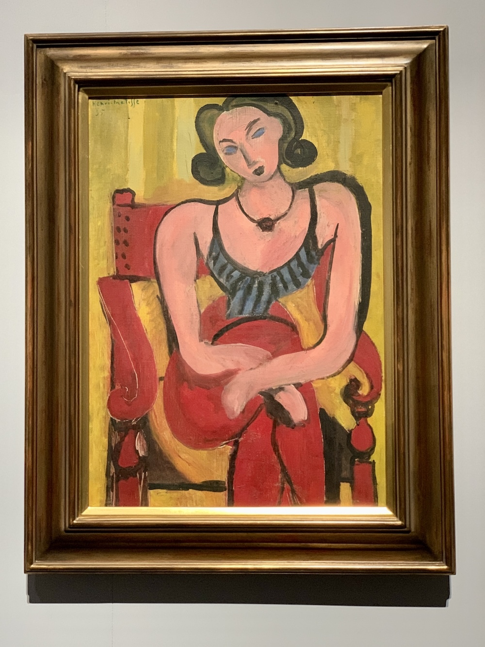  アンリ・マティス《青い胴着の女》1935年 石橋財団アーティゾン美術館蔵 (C) Succession H.Matisse