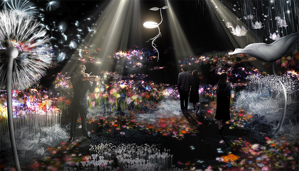 『花畑 collaboration with LANVIN en Bleu エリア』