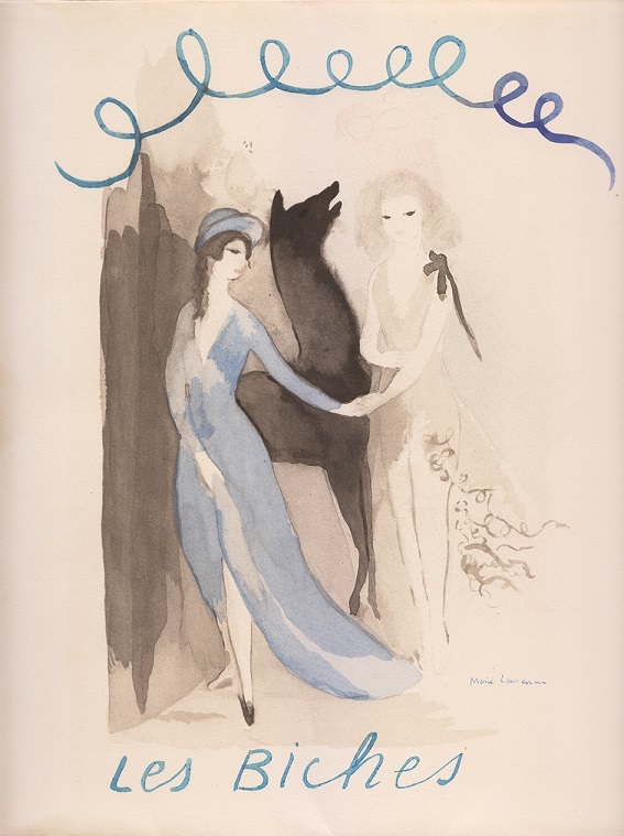 マリー・ローランサン『牝鹿』衣装デザイン・舞台美術／限定書籍『セルゲイ・ディアギレフ劇場《牝鹿》』フランス1924年