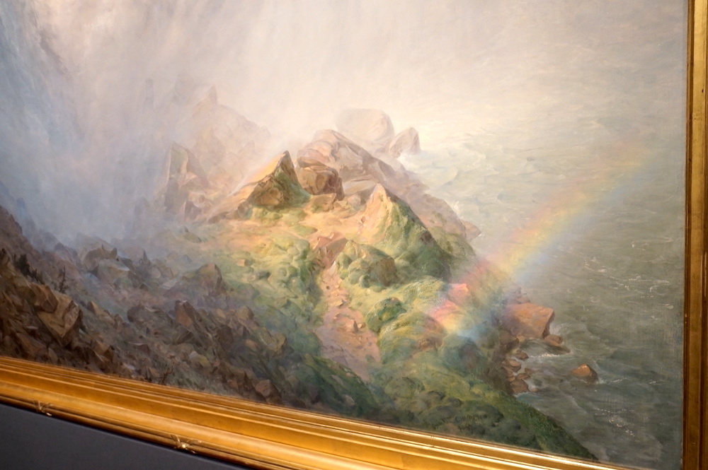 フレデリック・エドウィン・チャーチ《アメリカ側から見たナイアガラの滝》（部分）1867年（部分）