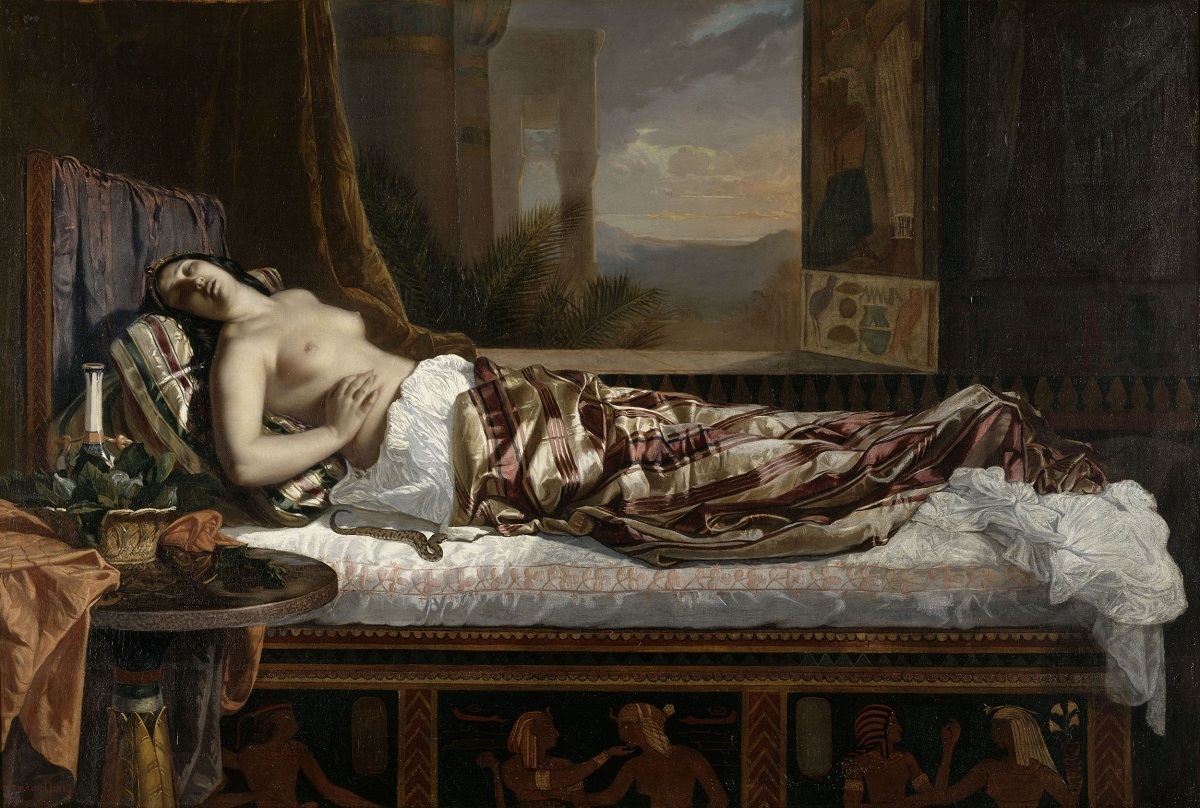 ゲルマン・フォン・ボーン 《クレオパトラの死》 1841年 油彩・カンヴァス ナント美術館蔵