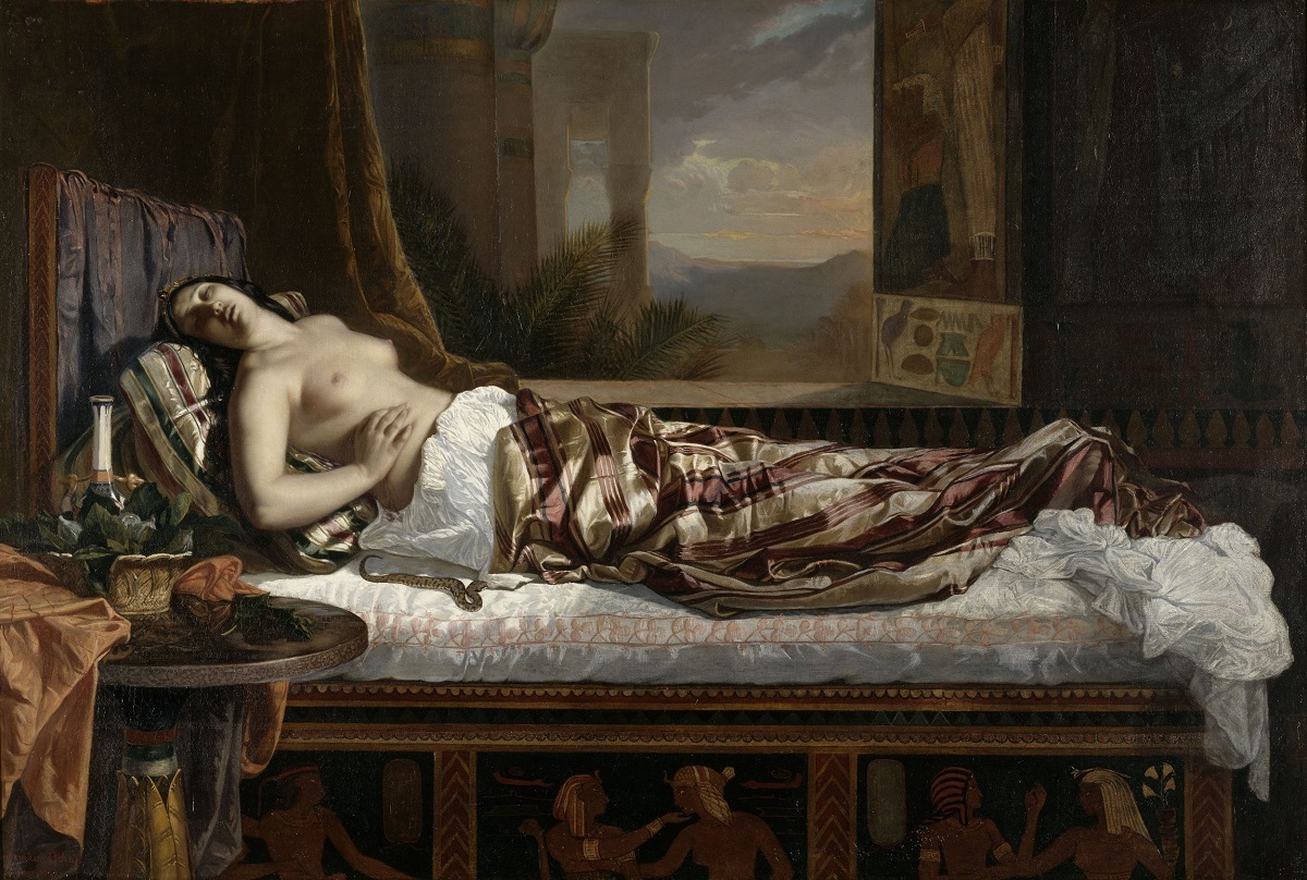 ゲルマン・フォン・ボーン 《クレオパトラの死》 1841年 油彩・カンヴァス ナント美術館蔵 RMN-Grand Palais / Gérard Blot / distributed by AMF