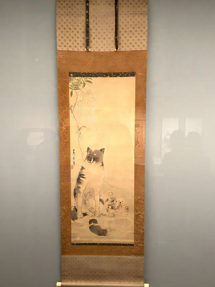 長沢芦雪「親子犬図」18世紀 個人蔵