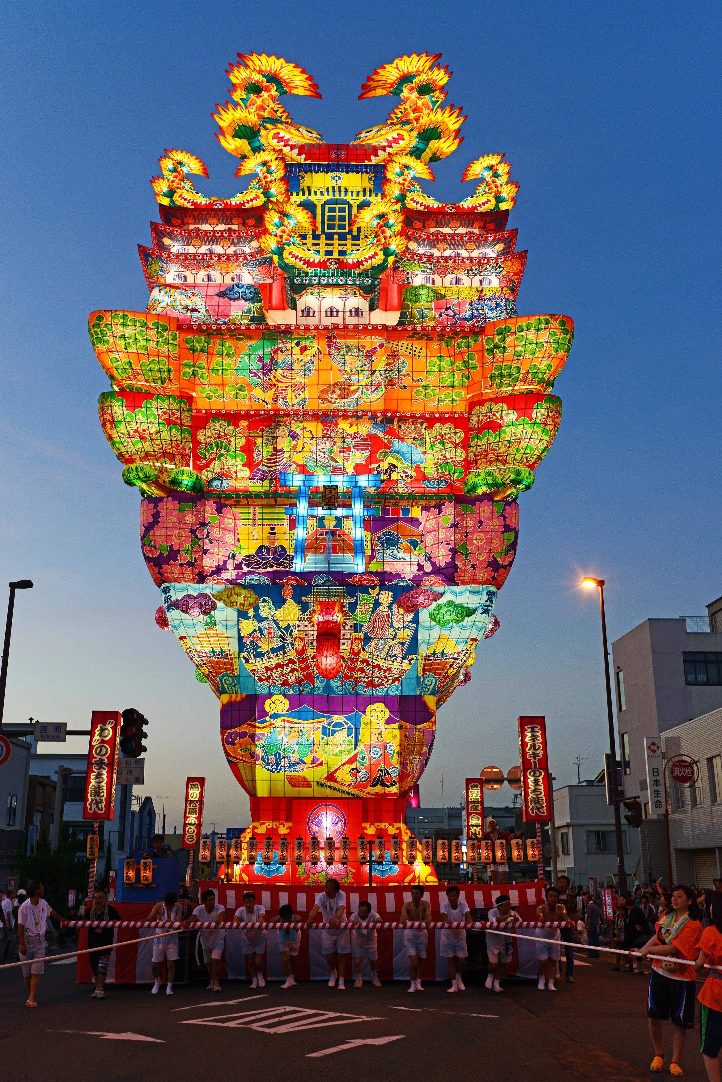 能代七夕「天空の不夜城」