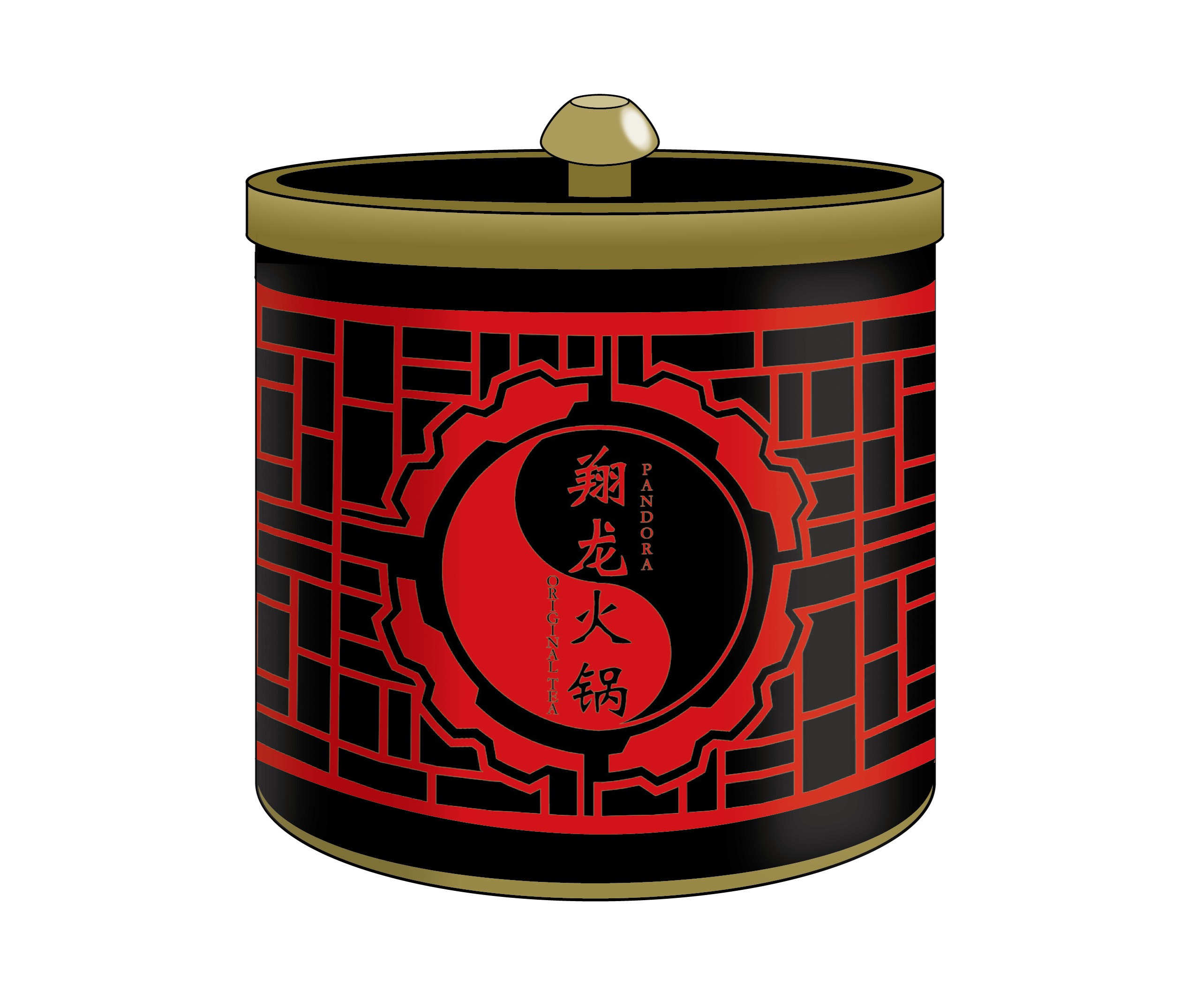 「翔龍火鍋」特製ウーロン茶トレーディング缶バッジ付き
