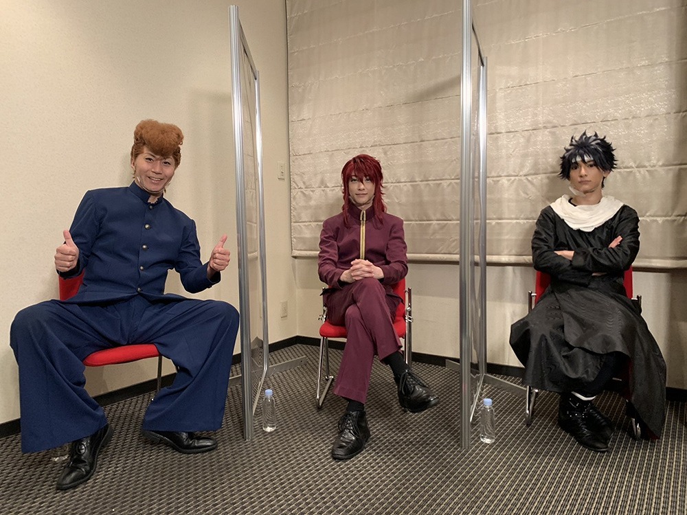 （左から）郷本直也、鈴木拡樹、橋本祥平 (C)舞台「幽☆遊☆白書」其の弐製作委員会　(C)Yoshihiro Togashi 1990年-1994年