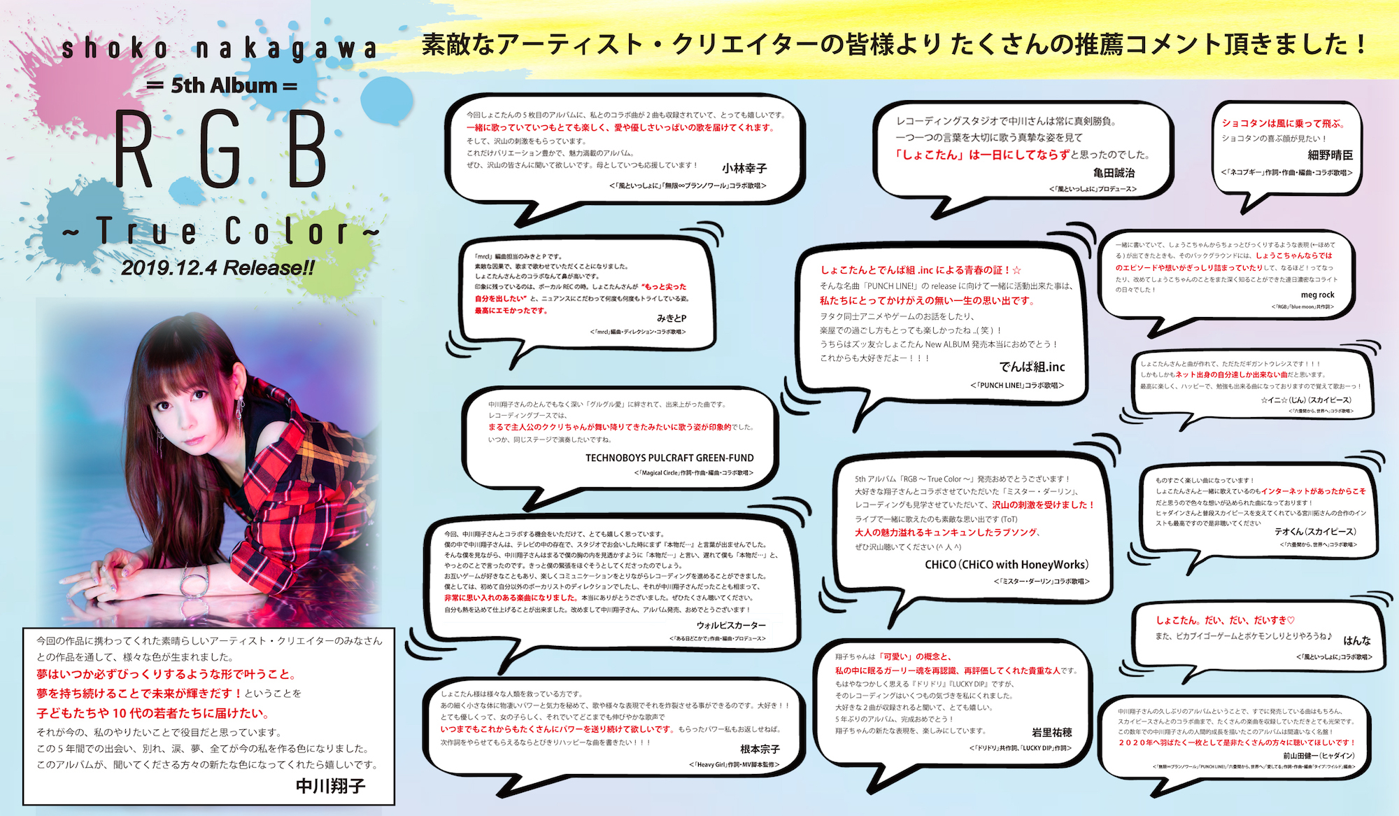 中川翔子 新アルバムにスカイピース みきとp ウォルピスカーターとのコラボ曲を収録 アルバム推薦コメントも公開に Spice エンタメ特化型情報メディア スパイス