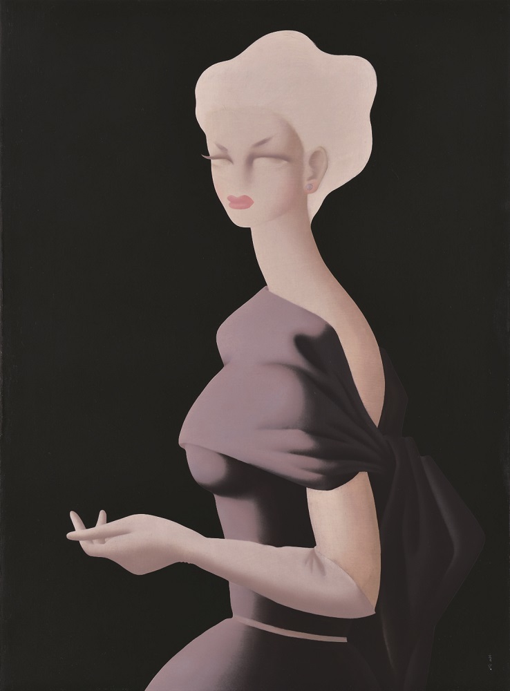 《バイオレット》 、1952年、油彩・キャンヴァス、108.4×80.0cm、損保ジャパン日本興亜