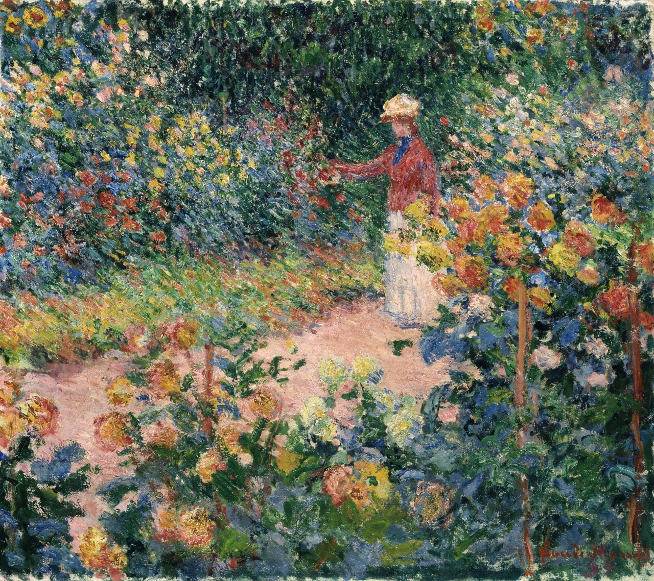 クロード・モネ《ジヴェルニーのモネの庭》1895年　油彩、カンヴァス81.5×92cm