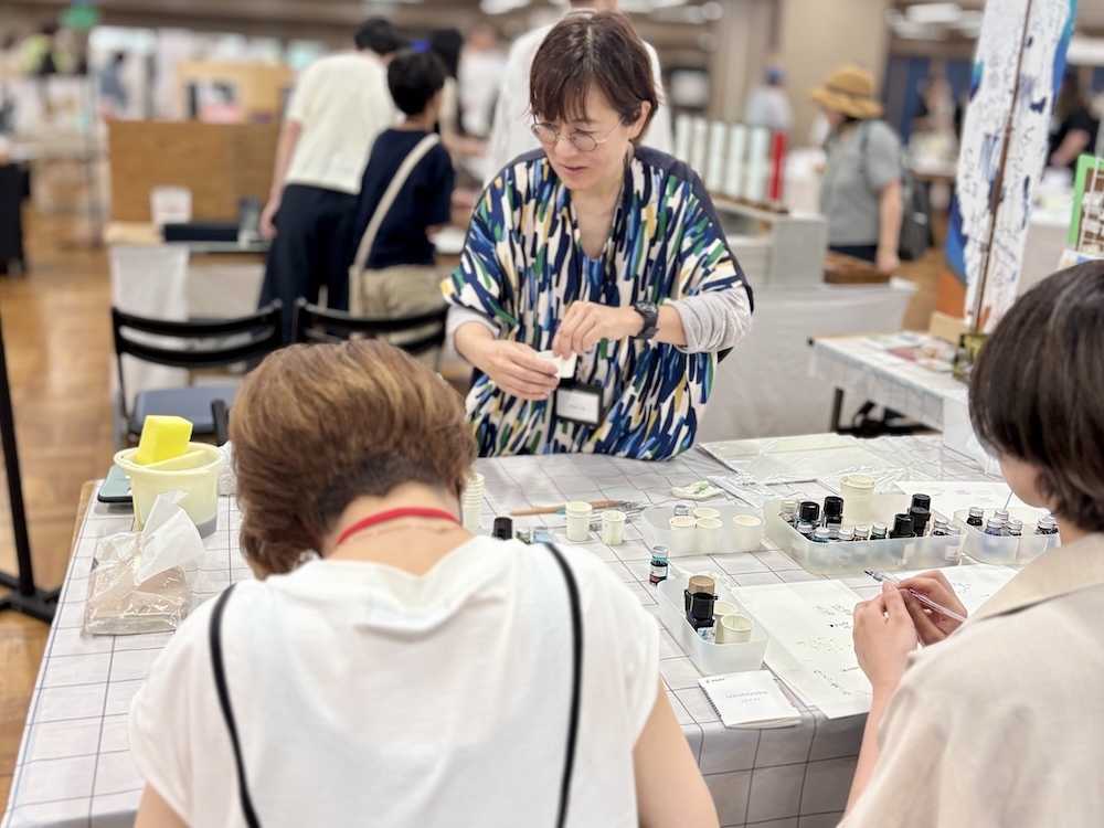 宇田川一美さんの「ゆる文字で、筆跡混色」ワークショップ（税込1,500円）