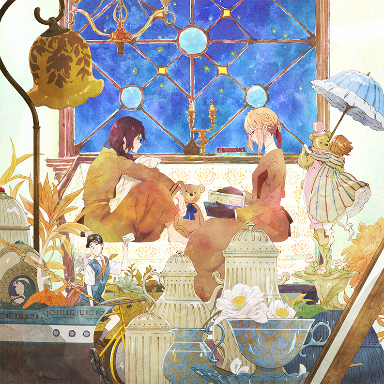 描き下ろし長帯ジャケット (C)暁佳奈・京都アニメーション／ヴァイオレット・エヴァーガーデン製作委員会