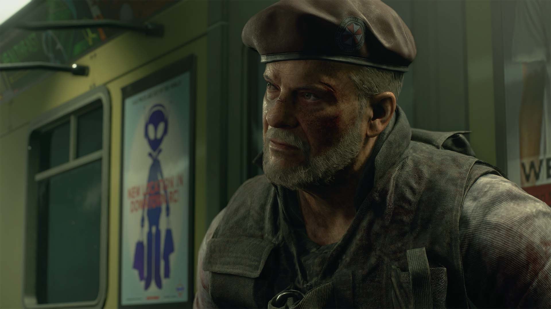 逆境にあっても市民を救おうとするミハイル (C)CAPCOM CO., LTD. 1999, 2020 ALL RIGHTS RESERVED.