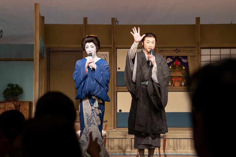 （左から）河合雪之丞、喜多村緑郎