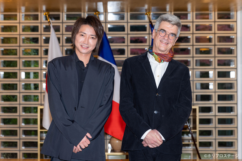 （左から）藤原竜也、フィリップ・ドゥクフレ 　　　　　　撮影：山本春花