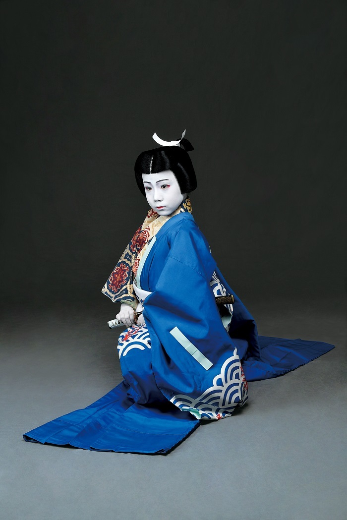 『土蜘』太刀持音若=尾上丑之助