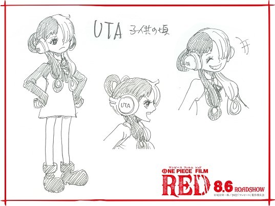 One Piece Film Red 尾田栄一郎描き下ろし ウタの子供時代の設定画が解禁 Spice エンタメ特化型情報メディア スパイス